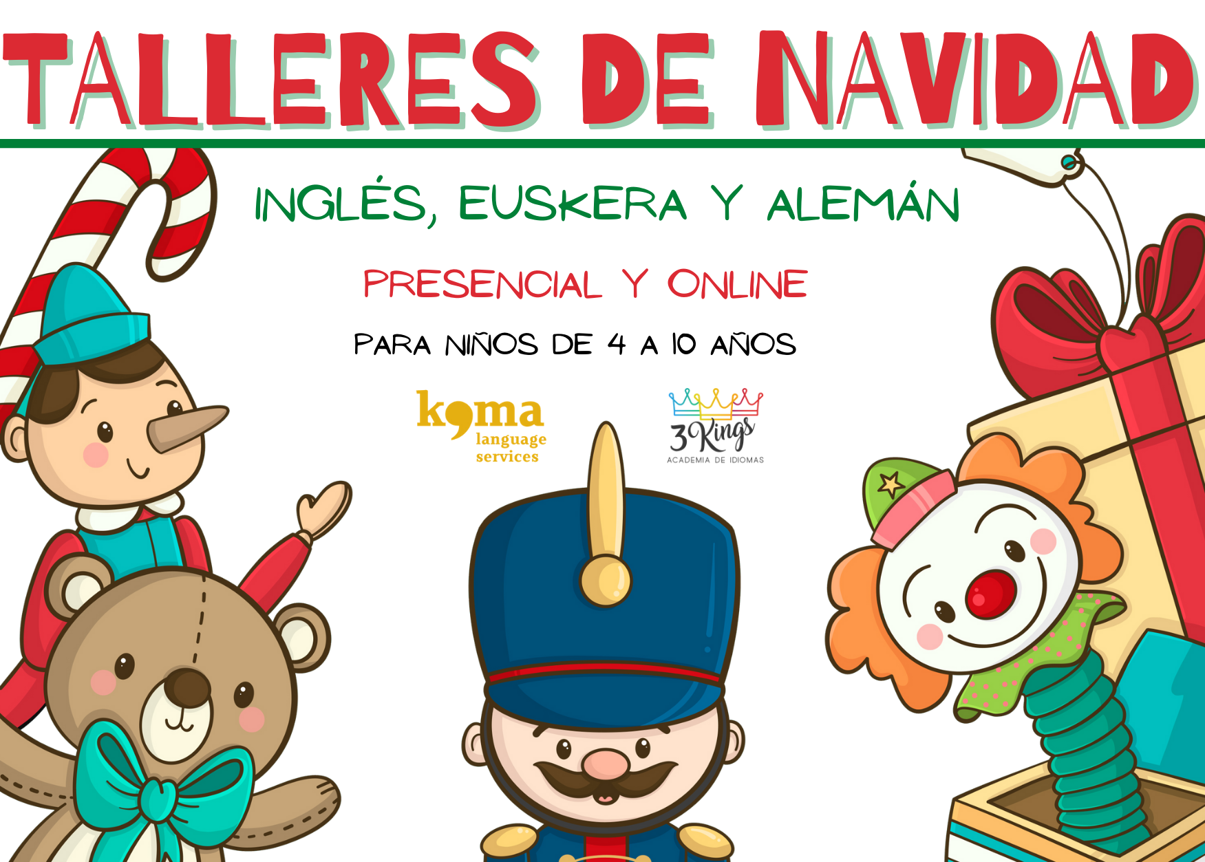 Talleres De Navidad Ingles Euskera Y Aleman Koma